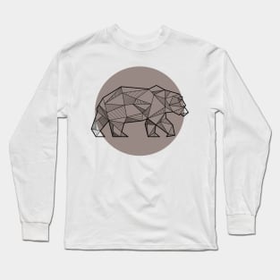 Bear - Geometric Animals Long Sleeve T-Shirt